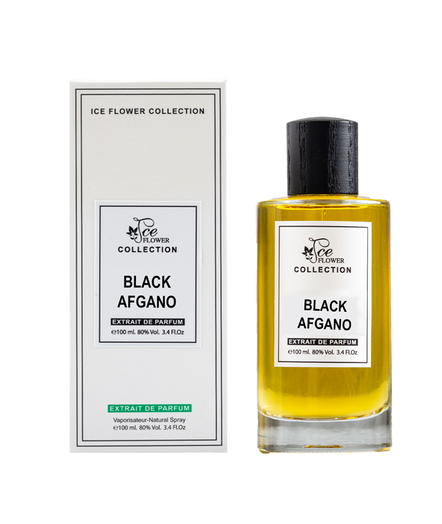 $55 Ice Flower Collection Black Afgano